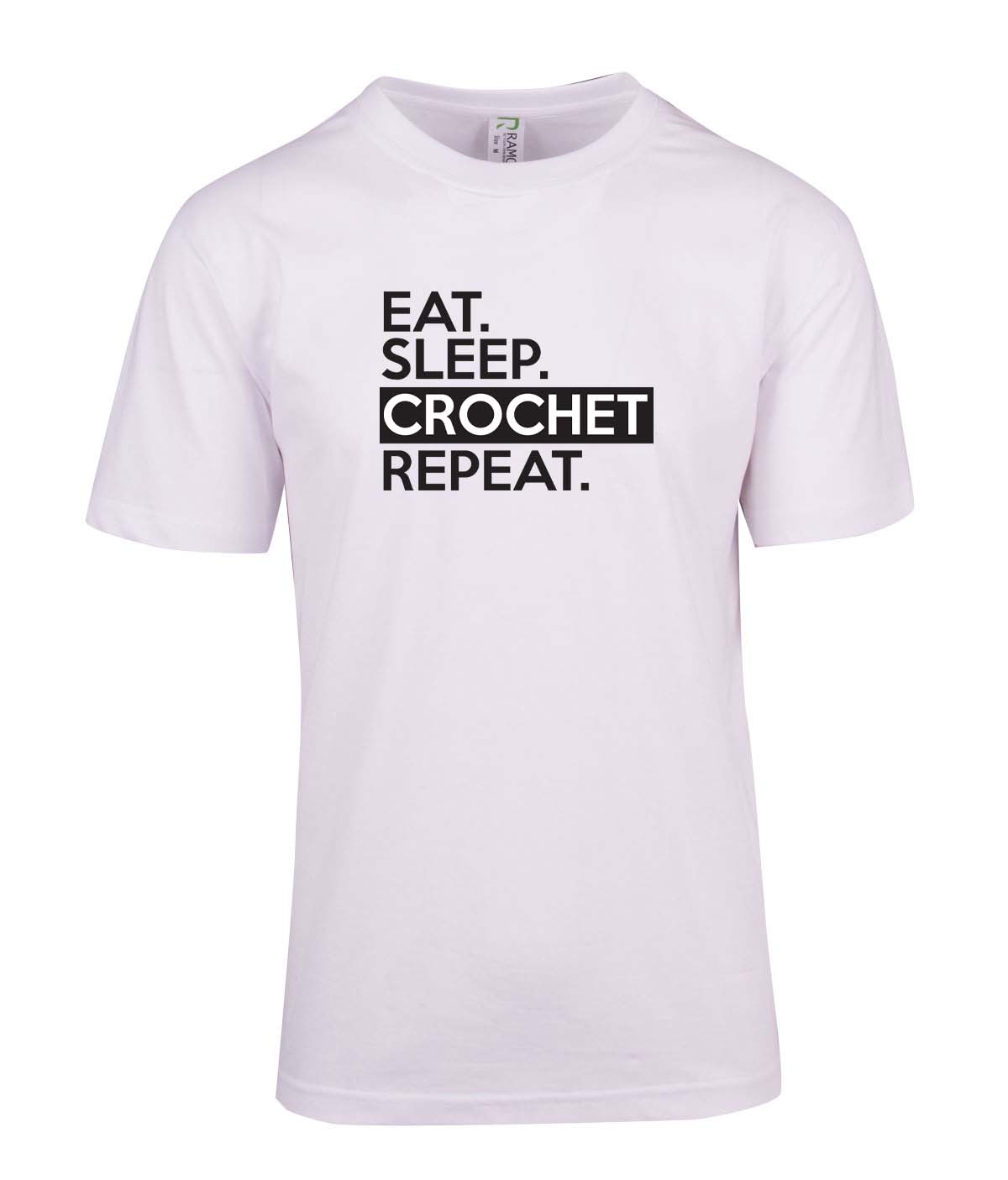 Eat Sleep Crochet Repeat T Shirt As Design Print