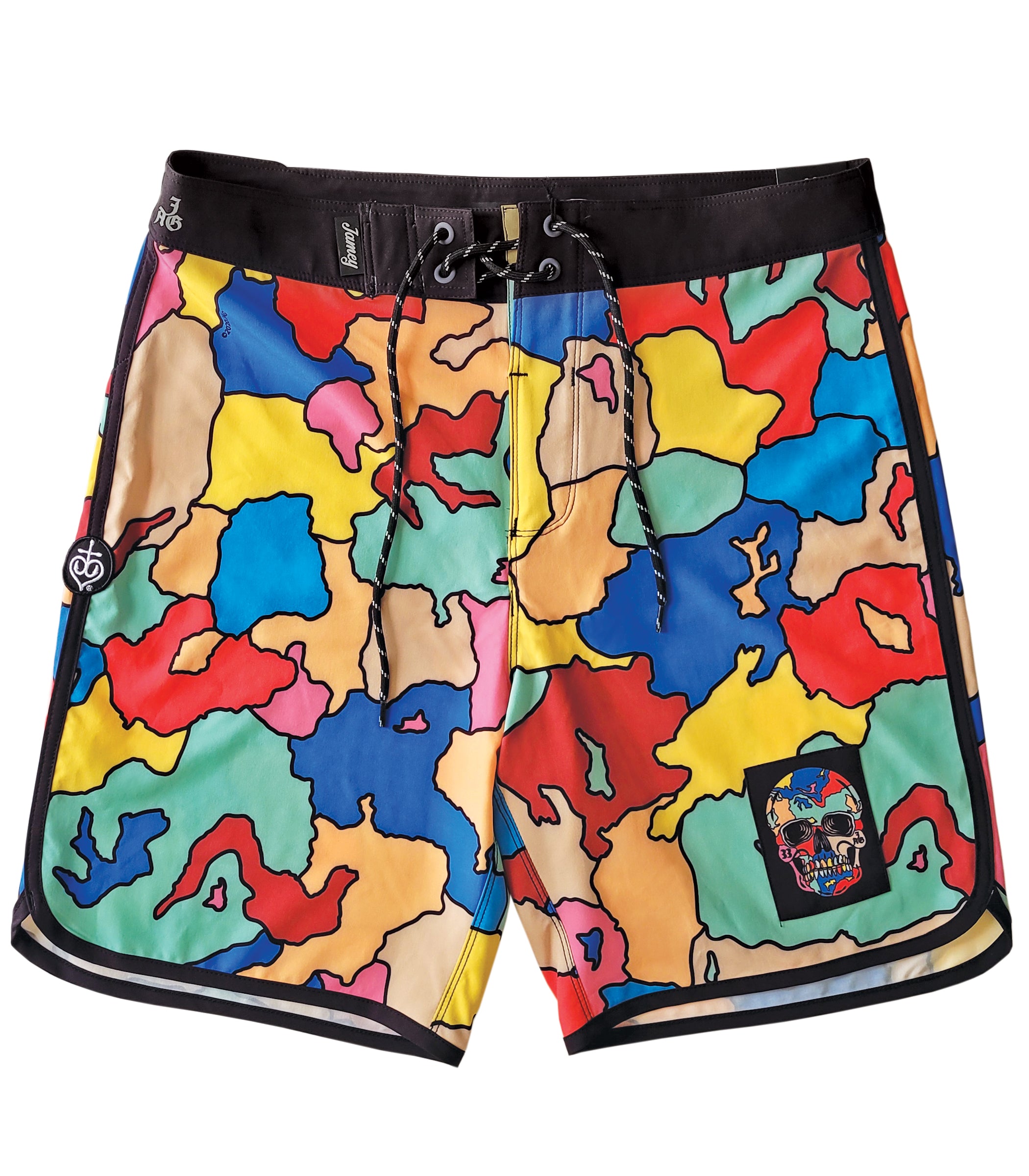 board shorts with skulls