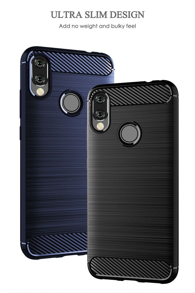 Redmi Note 7 Back Cover Xiaomi Redmi Note 7 Pro Case Rugged Shockproof TPU Carbon 