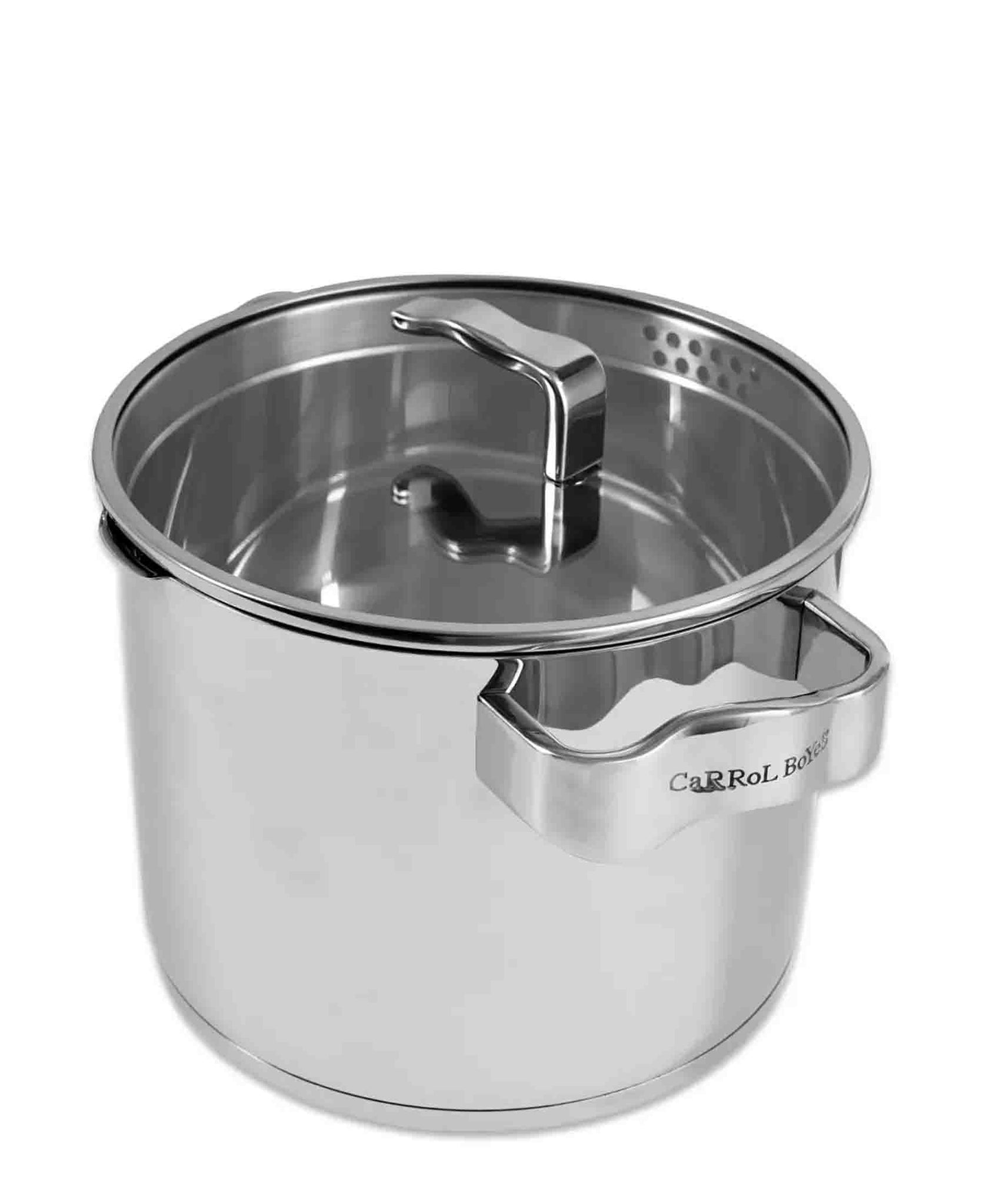 Carrol Boyes Flow 24cm Stock Pot - Silver – The Culinarium