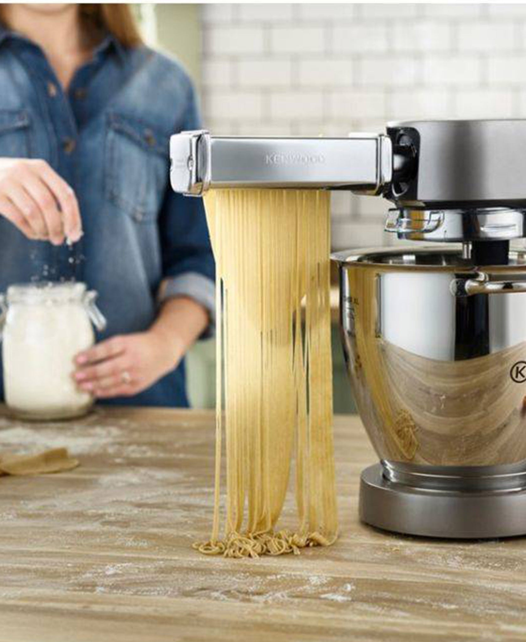 Kenwood Pasta Cutter Trenette Chef Attachment - Silver – The Culinarium