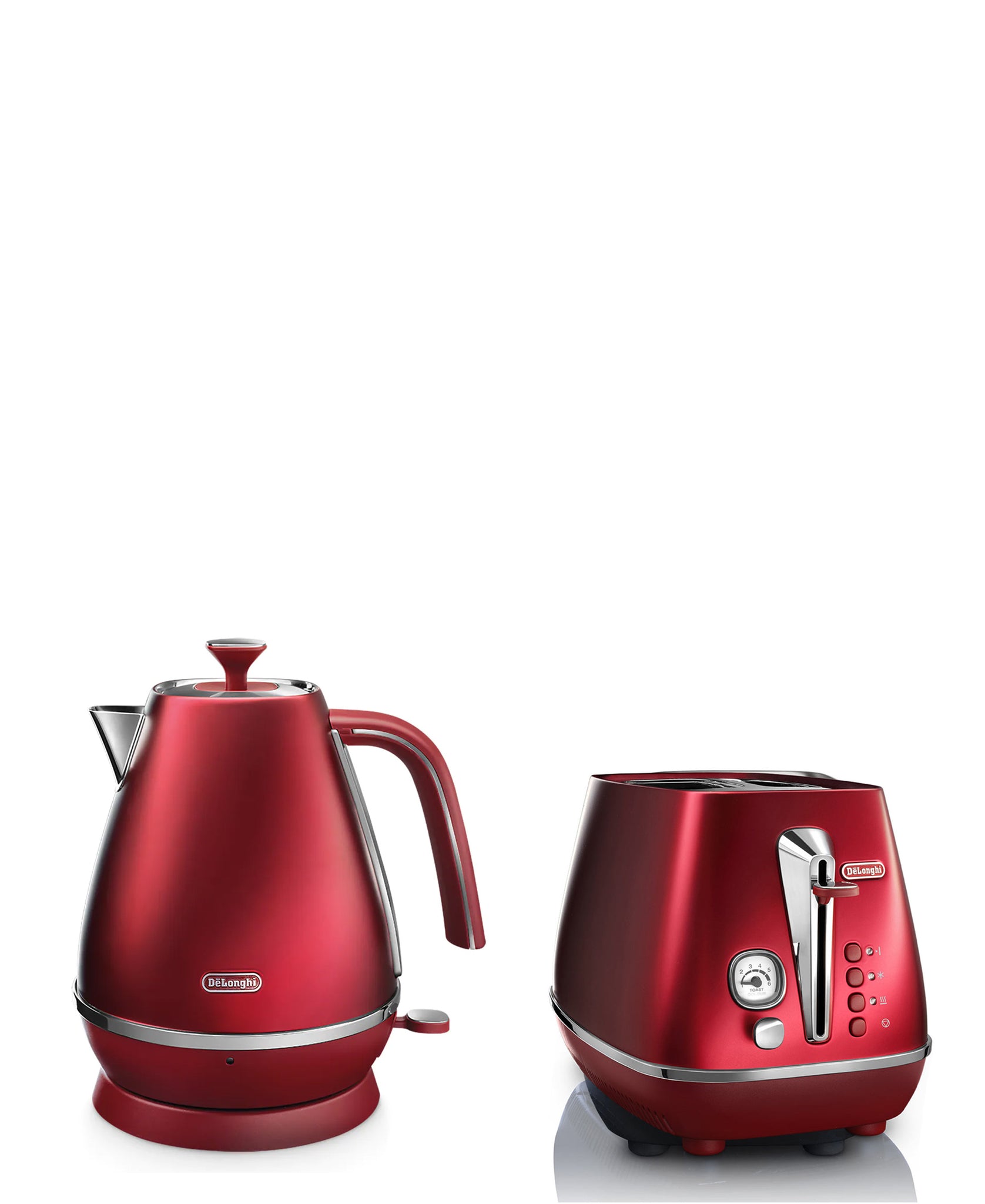 DeLonghi Distinta Flair Kettle & Toaster Combo - Red – TheCulinarium