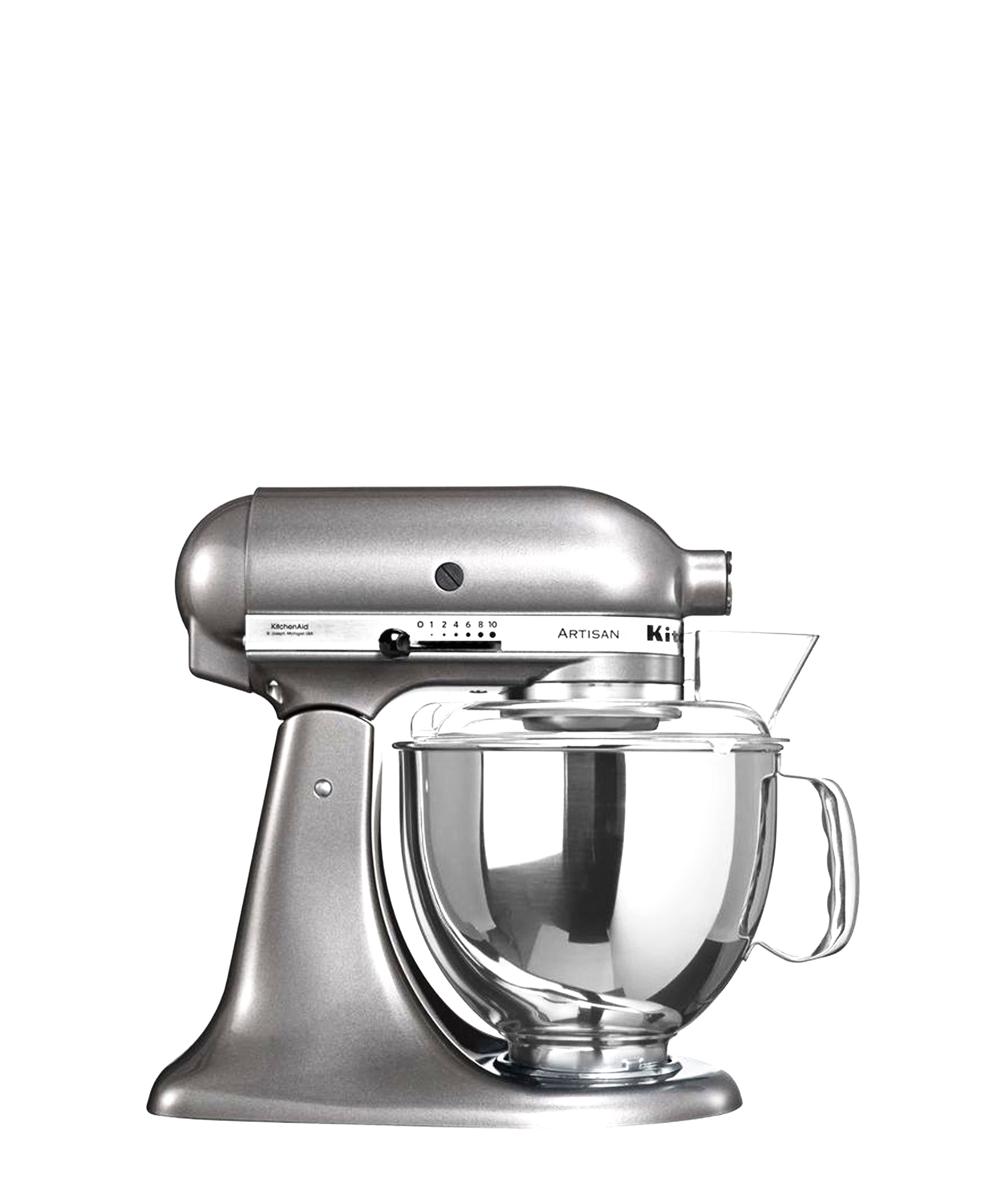 kitchenaid artisan 5 qt mixer contour silver