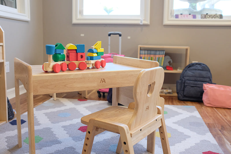 white and oak nursery furniture sets