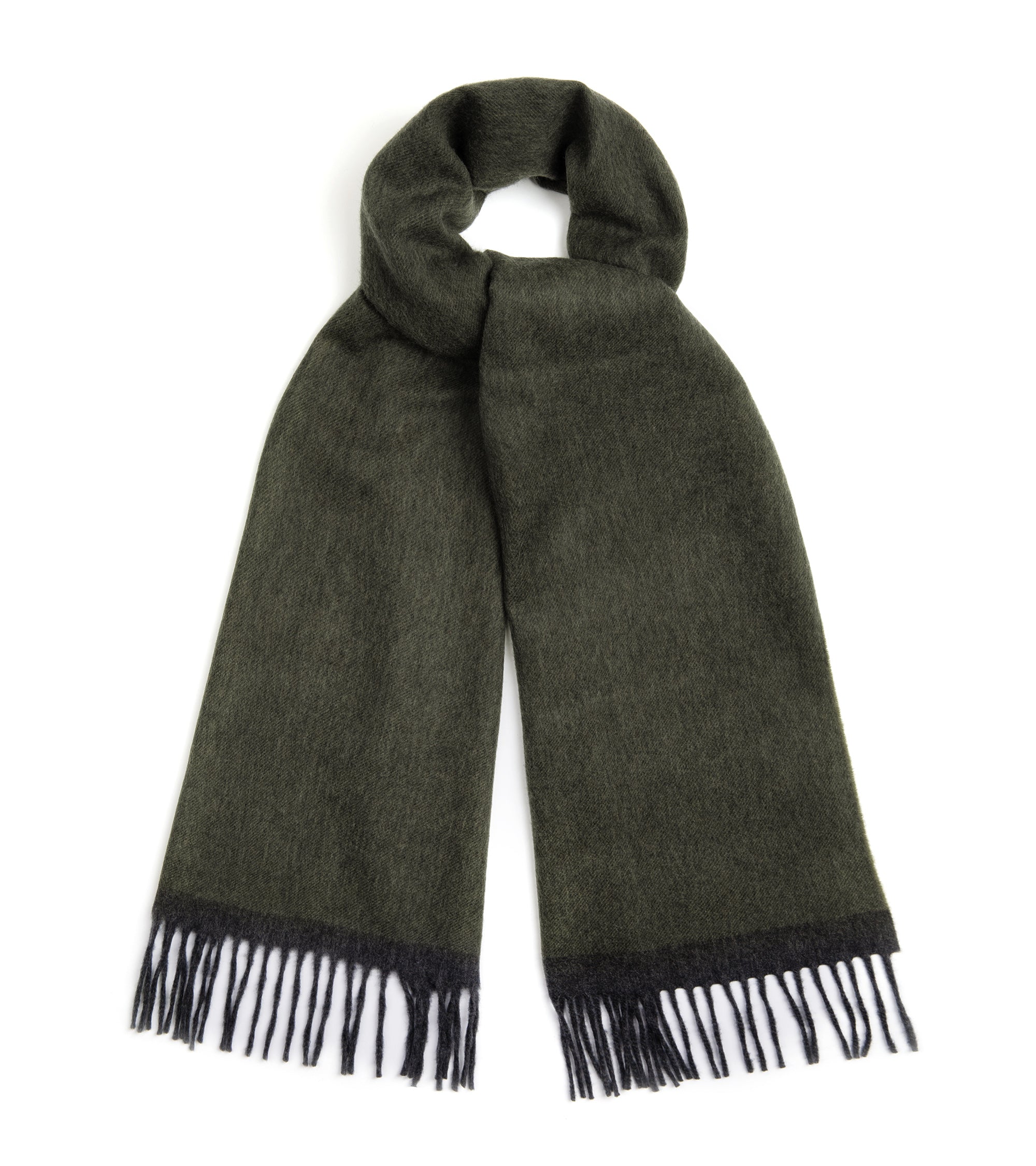 Olive & Cocoa Classic Cashmere Scarf