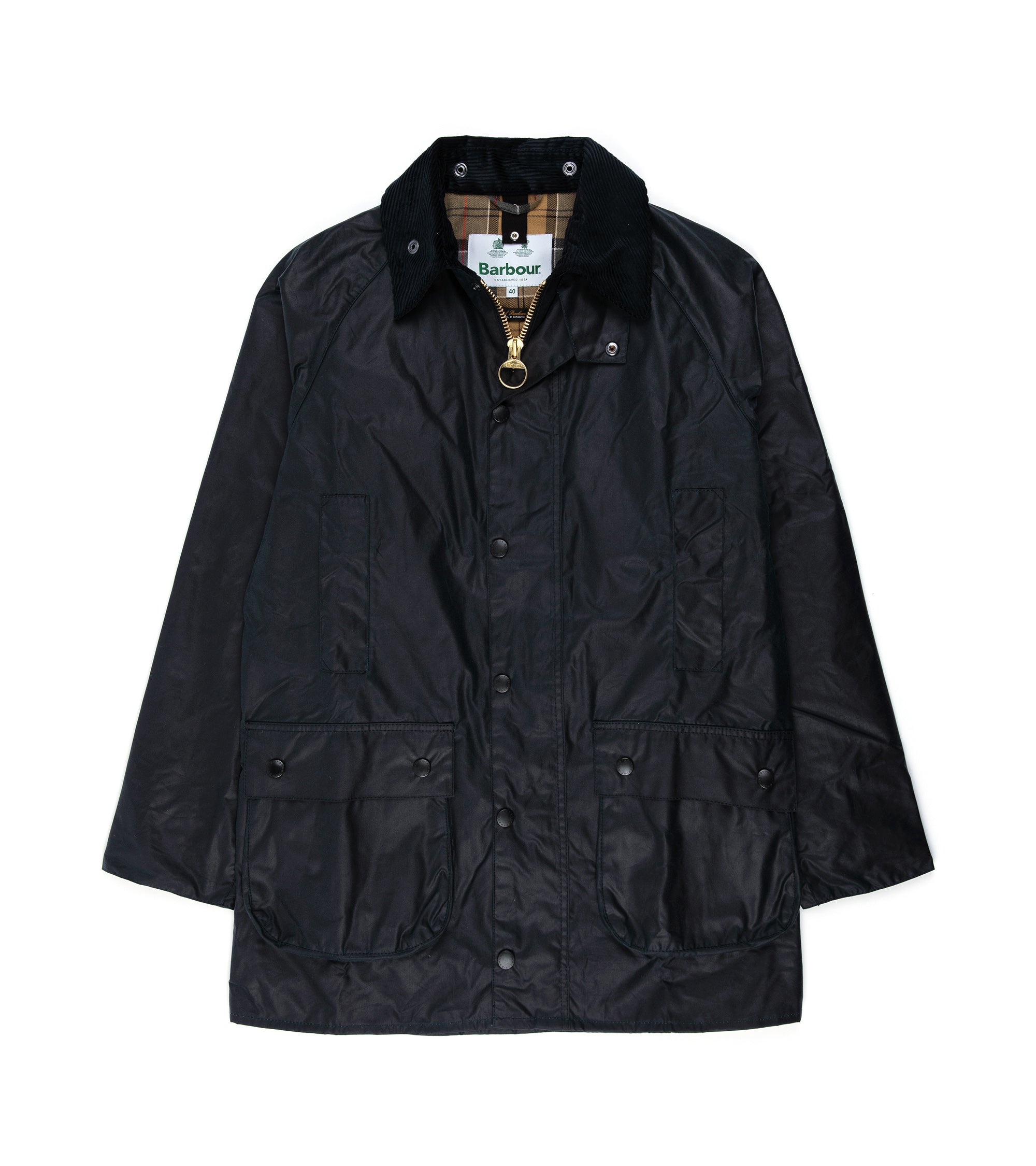 Barbour Beaufort SL Waxed Jacket navy 36-siegfried.com.ec