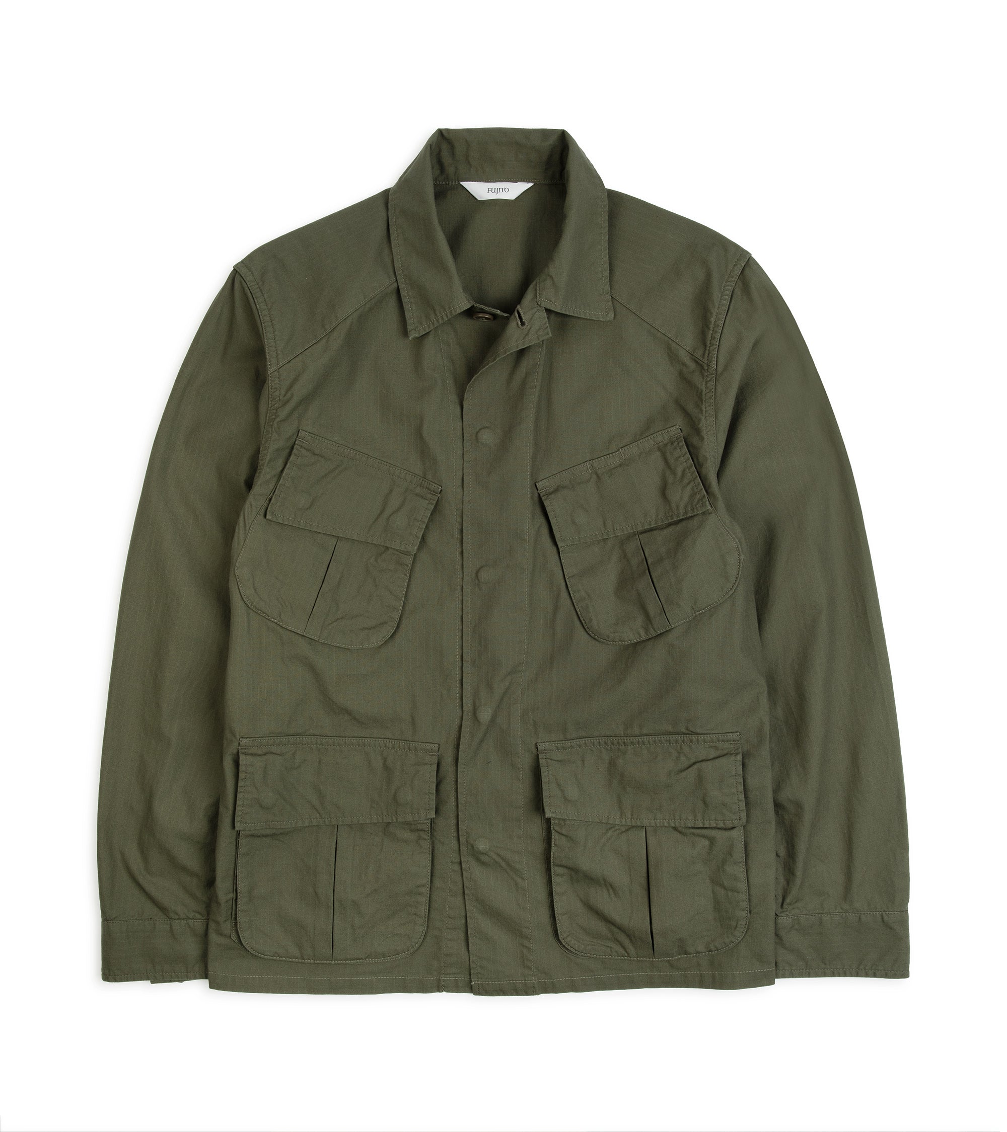 Fujito Ripstop Cotton Jungle Jacket: Olive – Trunk Clothiers