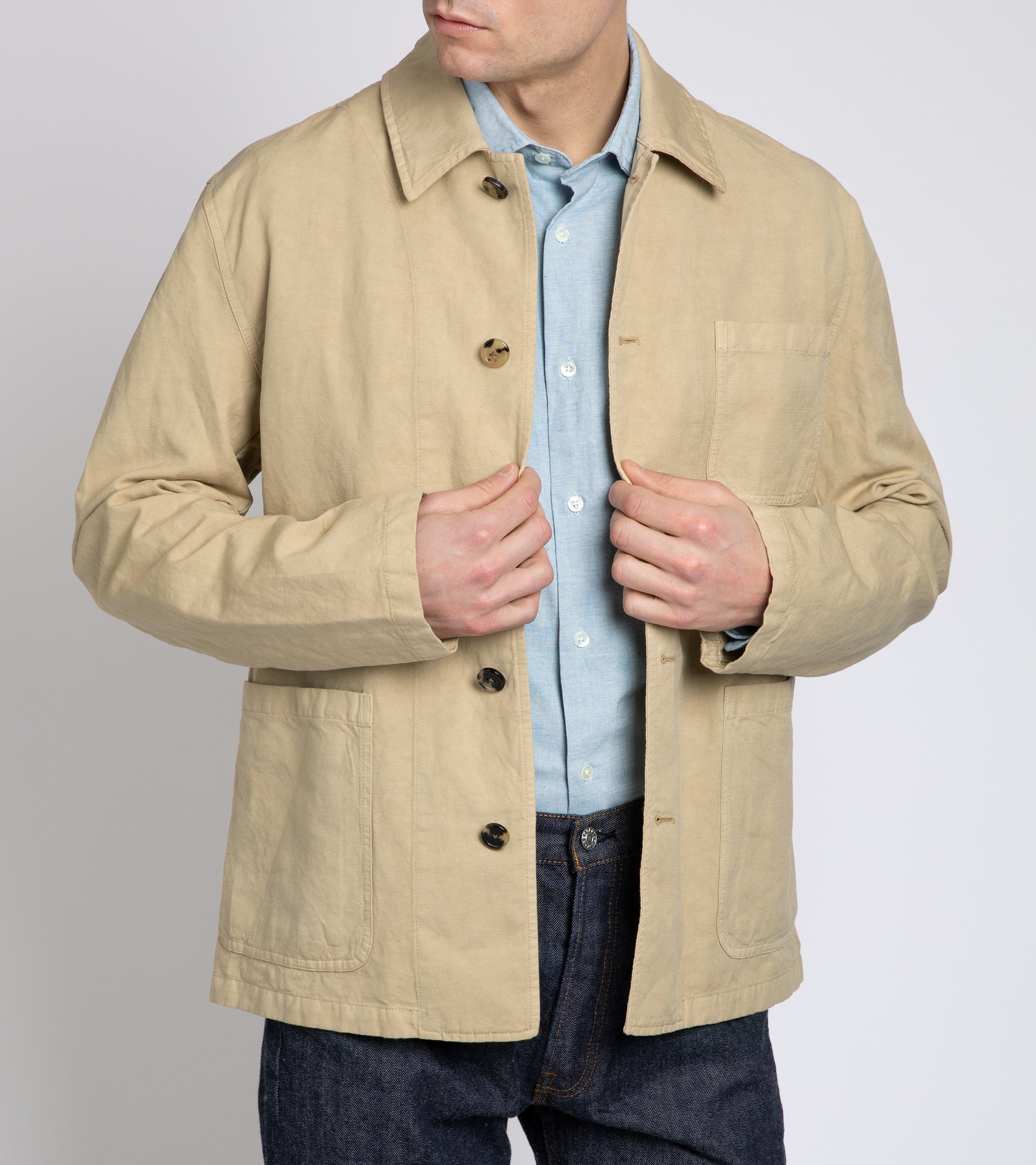 nestRobe CONFECT】 Linen Engineer Jacket-