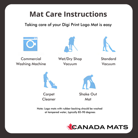 Digi Print Mat Care Instructions