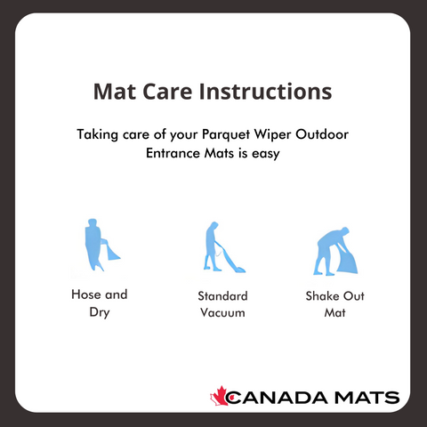 Parquet Wiper Outdoor Entrance Mats Care Instructions