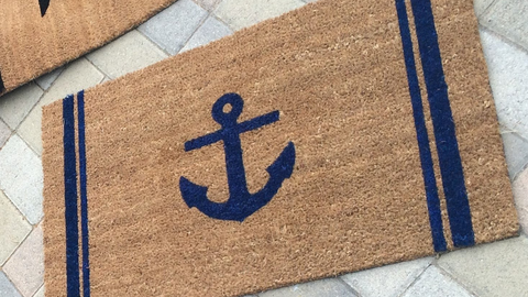 Nautical Doormat, Coastal and Beach Themed Doormats