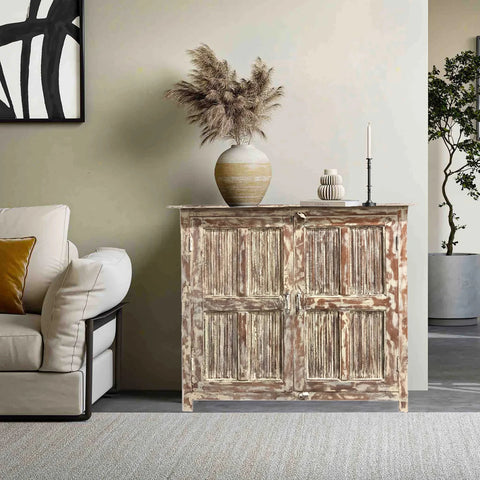 Revelations of Harmony: Antique Indian Furniture, Contemporary Rustic Elegance of Vintage Sideboards