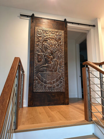 The Fusion of Traditional Indian Artistry and Modern Barn Doors