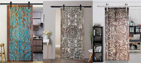 Organic design with doors with carvings inspired by nature create interiors are in harmony with the universe