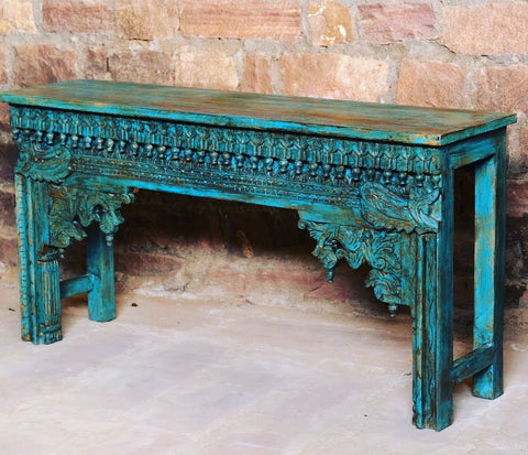 Rustic Carved Door Tables, Old World Decor