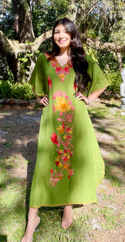 Women’s Resort Wear & Vacation Dresses, Hand Embroidered Kaftans