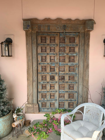 Antique Hand Carved Indian Doors