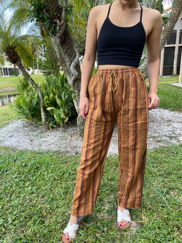 FAIRTRADE RED STRIPED HIPPIE TROUSERS PANTS | Boho outfits, Hippie style  clothing, Hippie outfits
