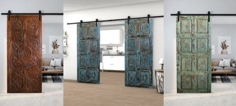 The Fusion of Traditional Indian Artistry and Modern Barn Doors