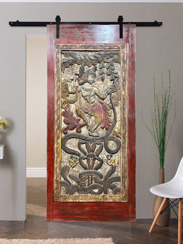 Hand Carved Panels - Decorative Wood Door Panels by Mogulinterior