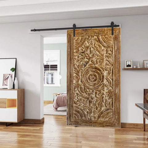 Nature Harmony Carved Barn Doors for TVs