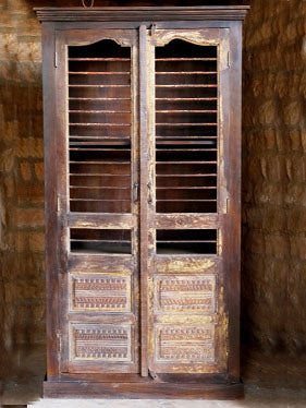 rustic jali armoire