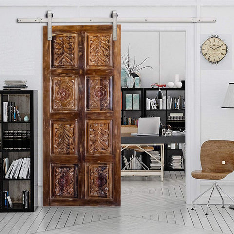 Organic design with doors with carvings inspired by nature create interiors are in harmony with the universe