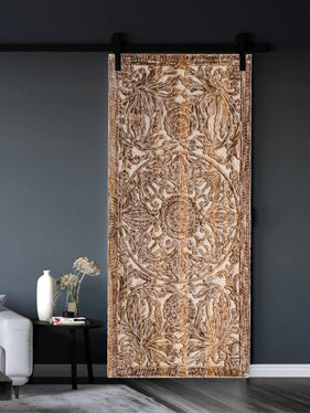 Embrace Nature's Artistry: Boutique Resort Interiors with Carved Doors