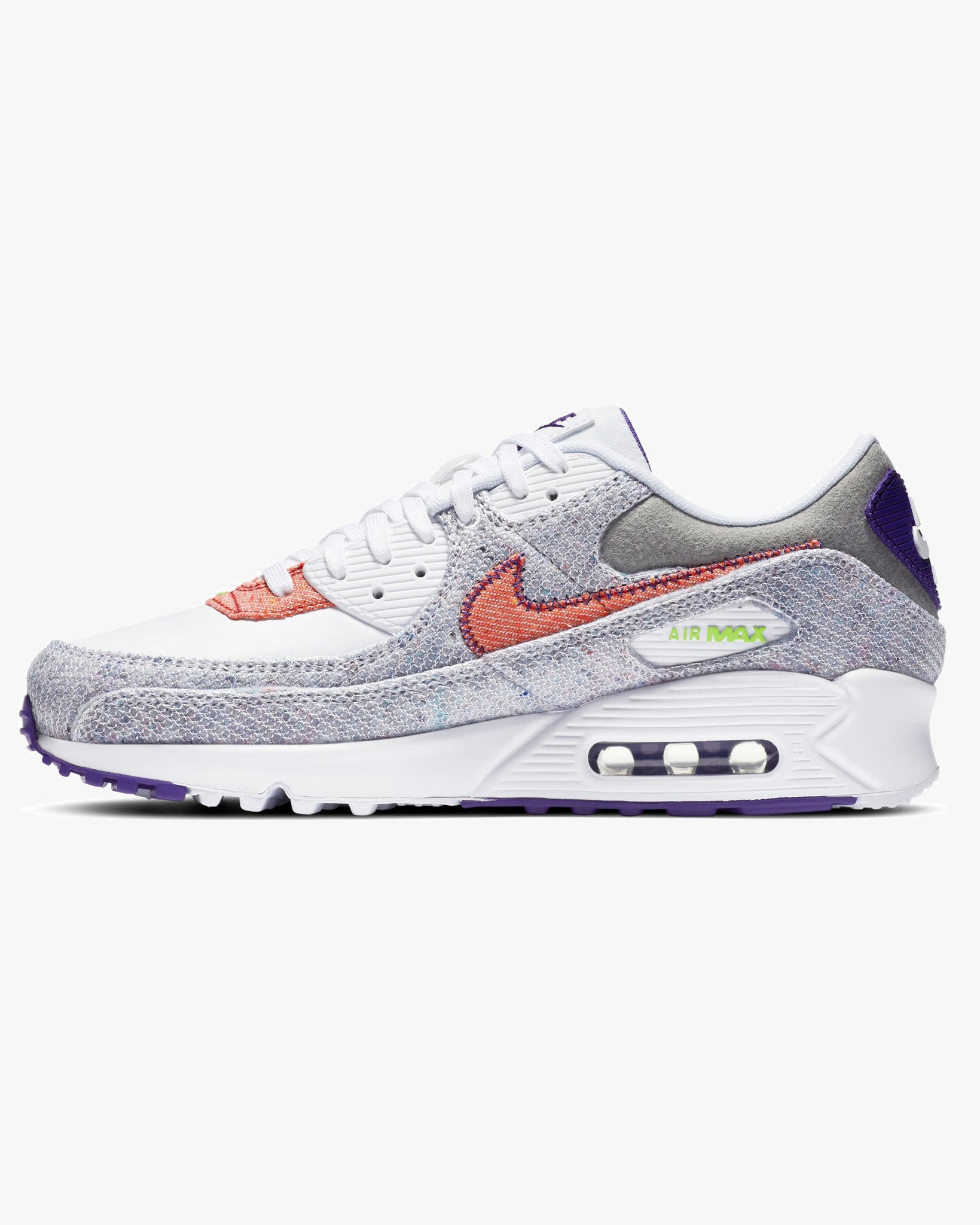 nike air max 90 white and green trainers