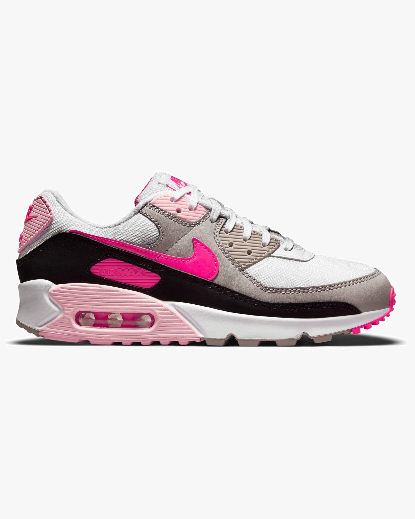 air max 90 pink white black