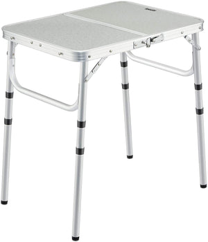 
                
                    Load image into Gallery viewer, levular Small Folding Table 2 Foot, Adjustable Height Lightweight Portable Aluminum Camping Table for Picnic Beach Outdoor Indoor, White 24 x 16 inch (3 Heights)
                
            