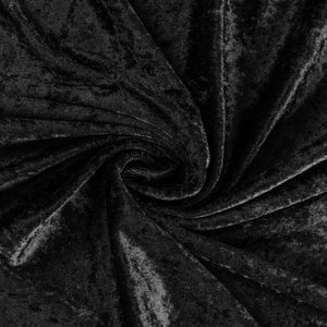 10 yards Velvet Fabric Roll - Black