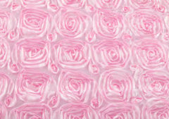 10 yards Satin Rosette Fabric Roll – Medium Pink