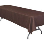 Chocolate Polyester Tablecloth