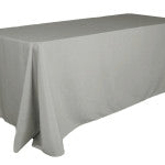 silver tone table cloth
