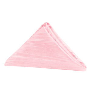 Accordion Crinkle Taffeta Napkin 20"x20" - Pink