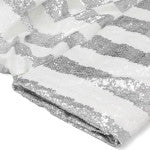 Silver Stripe Glitz Sequins