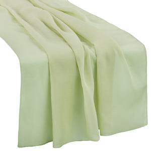 Chiffon Wedding Table Runner 10FT x 27" - Sage Green