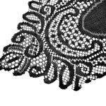 Crochet Lace Table Runner Black