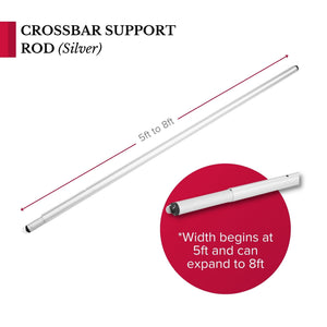 Crossbar support (drape support) rod 8ft to 14ft