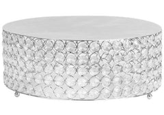 Crystal 14″ Round Cake Stand – Silver plated