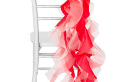 Curly Willow Chair Sash – Red (new design)