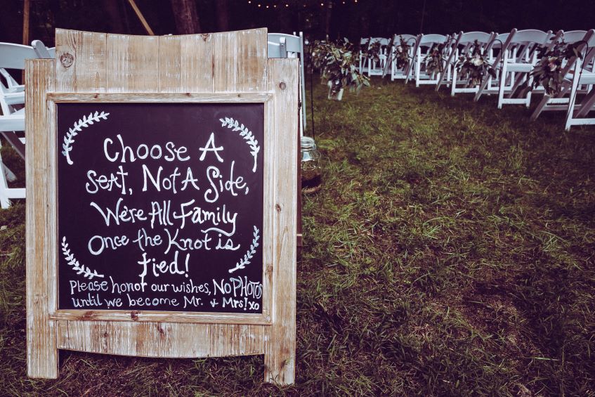 DIY Wedding Sign