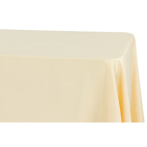 Economy Polyester Tablecloth 90"x132" Oblong Rectangular - Champagne