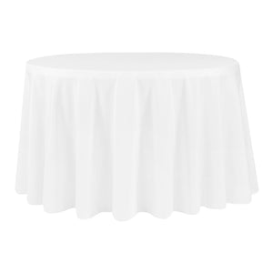 Polyested White Tablecloth