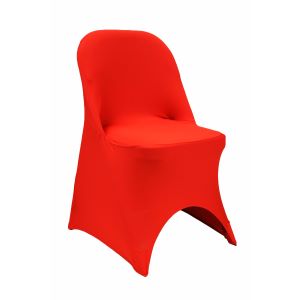 Folding Spandex Chair Cover - Red