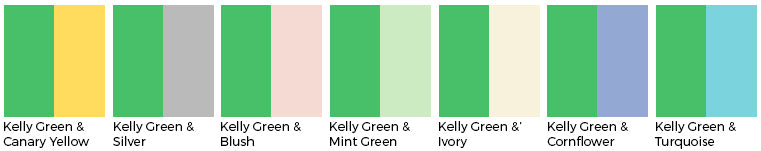 Kelly Green wedding color wedding linens