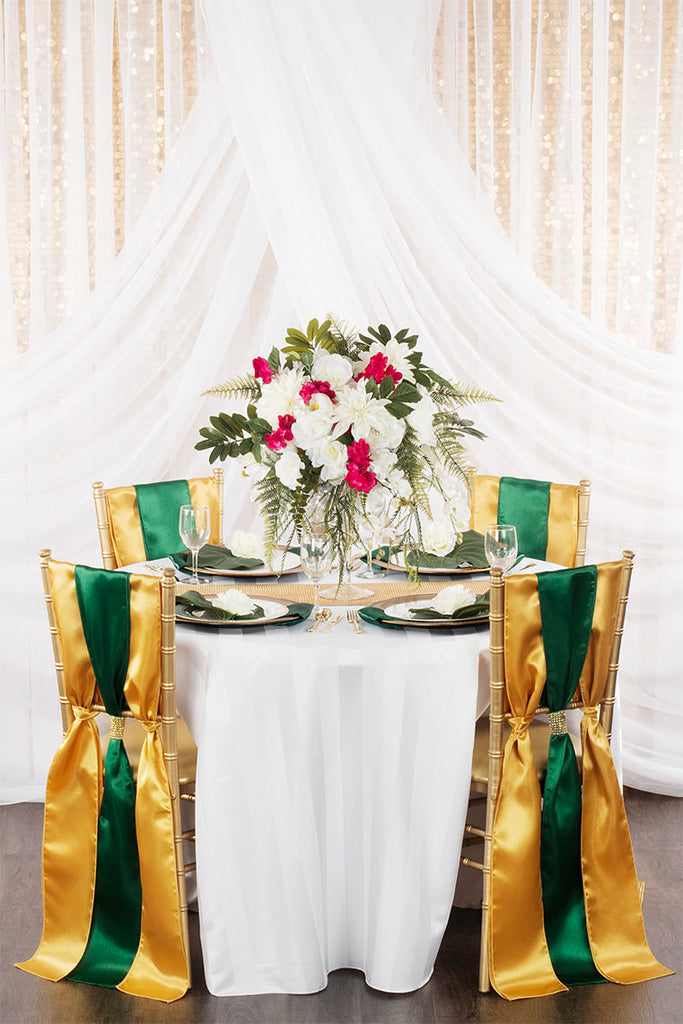 Emerald Green and Teal Stripes With Gold Accents Pot Holders 