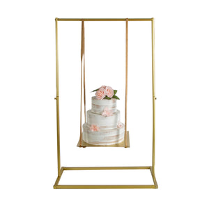 Metal Cake Stand Swing - Gold