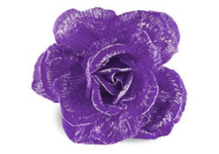 Oversize Rose Flower Decor – Purple